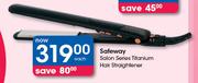 Safeway Salon Series Titanium Hair Straightener-Each