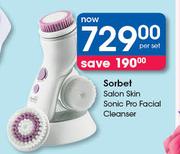 Sorbet Salon Skin Sonic Pro Facial Cleanser-Per Set