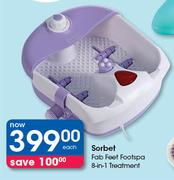 Sorbet Fab Feet Footspa 8 In 1 Treatments-Each