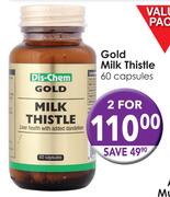 Gold Milk Thistle 60 Capsules-2 Packs
