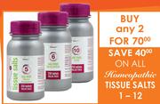 Homeopathic Tissue Salts 1-12 - 2 Packs