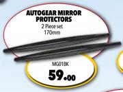 Autogear Mirror Protectors 2 Piece Set 170mm MG01BK