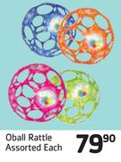 Oball Rattle Assorted-Each