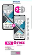 2 x Samsung A02 4G Smartphone-On uChoose Flexi 125 + On Promo 65