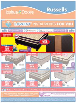 Joshua Doore & Russells : Lowest Installments For You (20 Aug - 6 Sep 2015), page 8