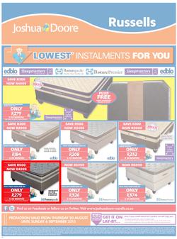 Joshua Doore & Russells : Lowest Installments For You (20 Aug - 6 Sep 2015), page 8