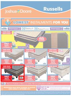 Joshua Doore & Russells : Lowest Installments For You (20 Aug - 6 Sep 2015), page 8