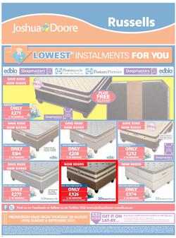 Joshua Doore & Russells : Lowest Installments For You (20 Aug - 6 Sep 2015), page 8
