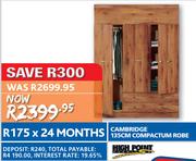 High point Cambridge 135cm Compactum Robe