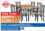 Simone 7 Piece Dining Room Suite