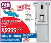 Defy 327Ltr Inox Fridge C387 DAC510