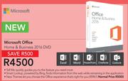 Microsoft Office Home & Business 2016 DVD