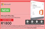Microsoft Office Mac Home & Student 2016 Medialess