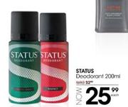 Status Deodorant-200ml Each
