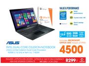 Asus 15.6" Intel Dual Core Celeron Notebook X553 Plus Data Modem-On My Gig 1