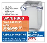 Defy 10Kg Metallic Top Loader DTL142