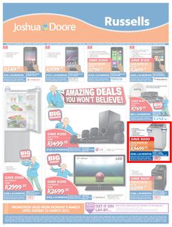 Joshua Doore & Russels : Amazing Deals You Wont Believe! (9 Mar - 22 Mar 2015), page 8