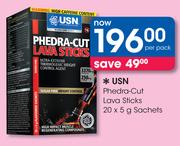 USN Phedra-Cut Lava Sticks-20x5g Sachets