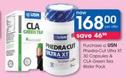 USN Phedra-Cut Ultra XT-30 Capsules & CLA Green Tea Blister Pack