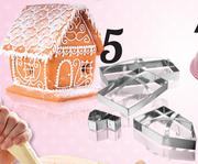 Love To Bake Gingerbread House Family Cutter Set