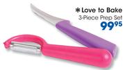 Love To Bake 3 Piece Prep Set