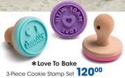 Love To Bake 3 Piece Cookie Stamp Set