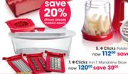 Clicks 4-In-1 Mandoline Slicer