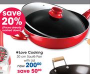  Love Cooking 30cm Saute Pan With Lid