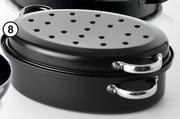 Clicks Carbon Steel Roaster With Non Stick Coating