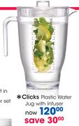 Clicks Plastic Water Jug With Infuser