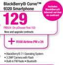 BlackBerry Curve 9320 Smartphone-On U Choose Flexi 100
