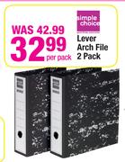 Simple Choice Lever Arch File- 2 Per Pack