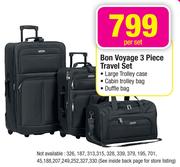 Bon Voyage 3 Piece Travel Set-Per Set