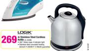 Logik 4Ltr Stainless Steel Cordless Kettle