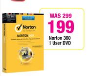 Norton 360 1 User DVD