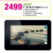 Acer 7" 3G Wi-Fi Tablet B1-711