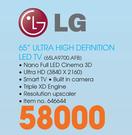 LG 65" Ultra High Definition LED TV 65LA9700 AFB