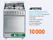 Smeg 60cm Stainless Steel Gas Cooker