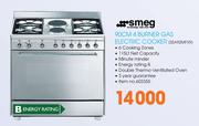 Smeg 90cm 4 Burner Gas Electric Cooker