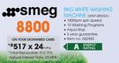 Smeg 8kg White Washing Machine WM148WSA