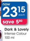 Dark & Lovely Intense Colour-100ml Each