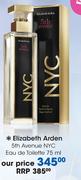 Elizabeth Arden 5th Avenue NYC Eau De Toilette-75ml
