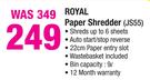 Royal Paper Shredder JS55