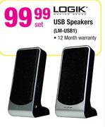 Logik USB Speakers LM-USB1 Each