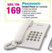 Panasonic Corded Phone KX-TS500SAW