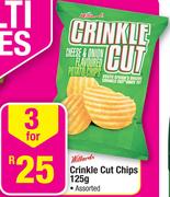 Crinkle Cut Chips Assorted-3x125g