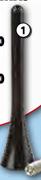 Autogear Aluminium Antennas 63mm Black AE60