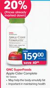 GNC Super Foods Apple Cider Complete-90 Tablets Pack