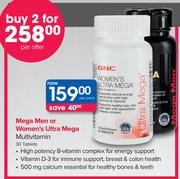 Mega Men Or Women's Ultra Mega Multivitamin-30 Tablets 
