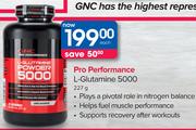 GNC Pro Performance L-Glutamine 5000-227g